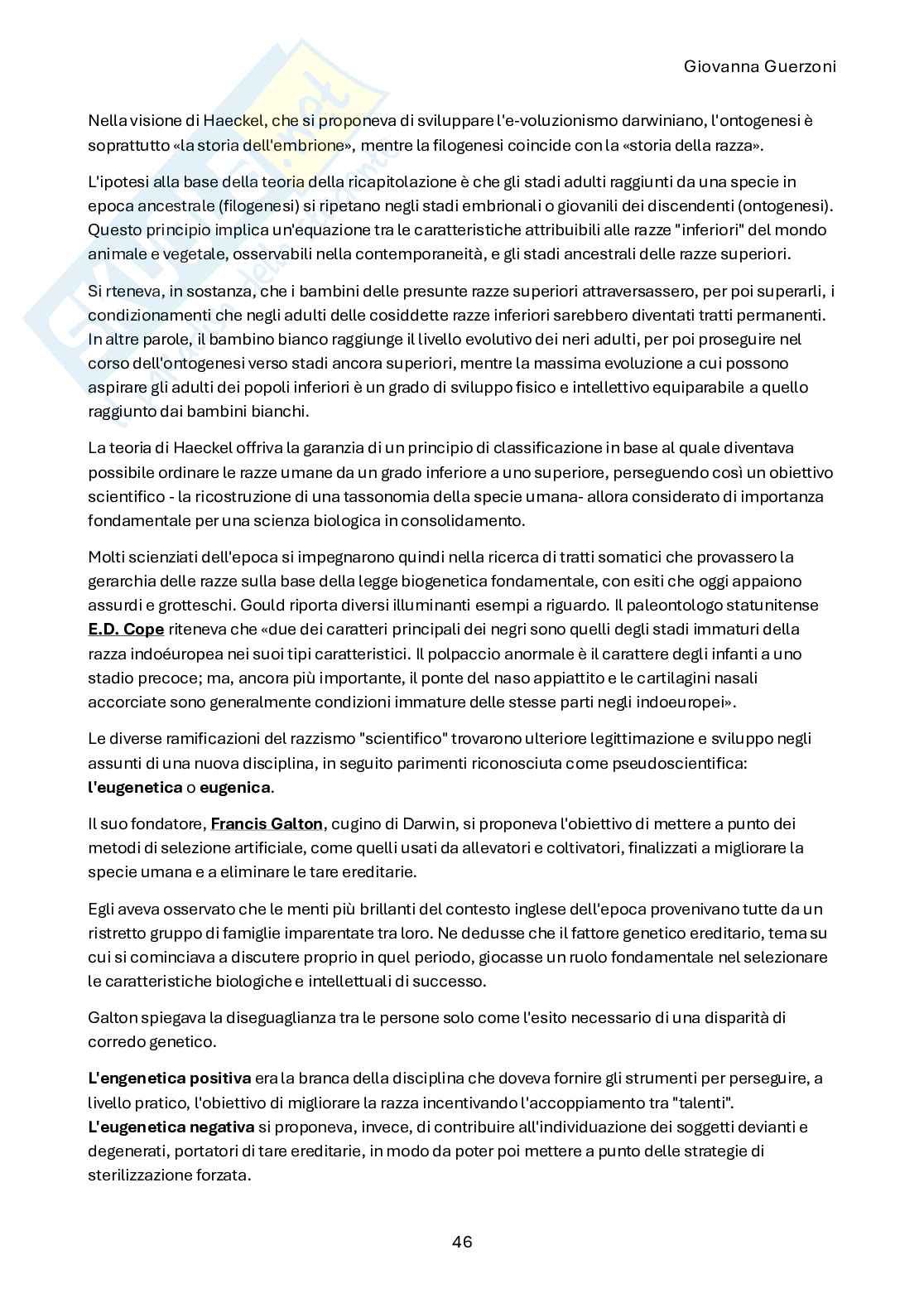 Riassunto esame Antropologia culturale, Prof. Guerzoni Giovanna, libro consigliato Antropologia per insegnare , Tassan  Pag. 46