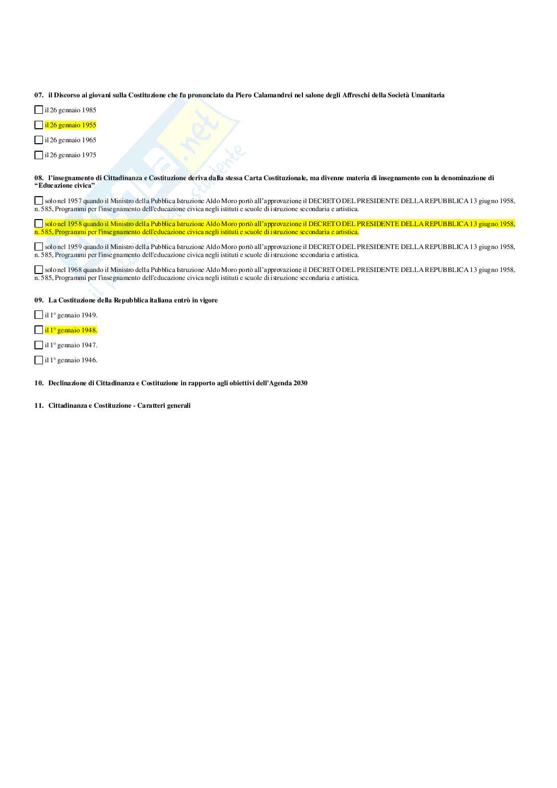 Paniere Principi, legislazione emanagement scolastico (c.) (2026) - Risposte multiple corrette Pag. 61