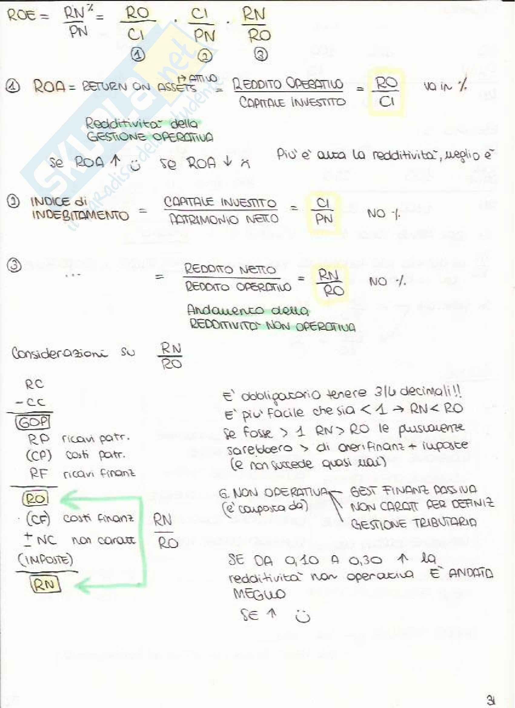 Bilancio e Analisi Economico Finanziaria - Appunti Pag. 31
