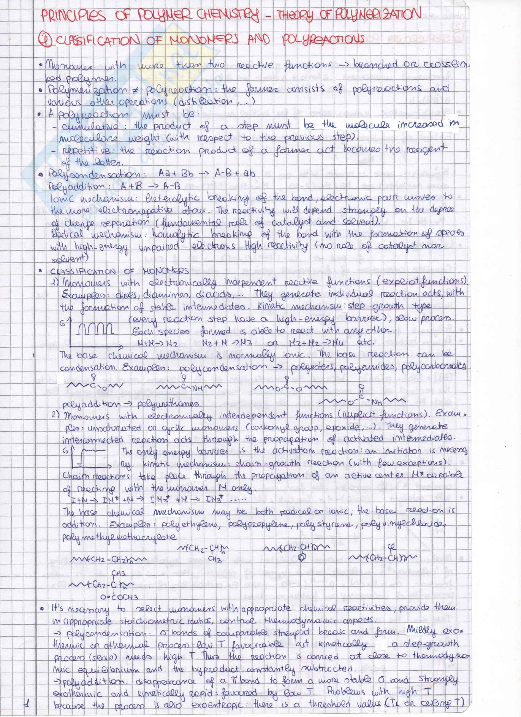 Principles of polymer chemistry Pag. 1