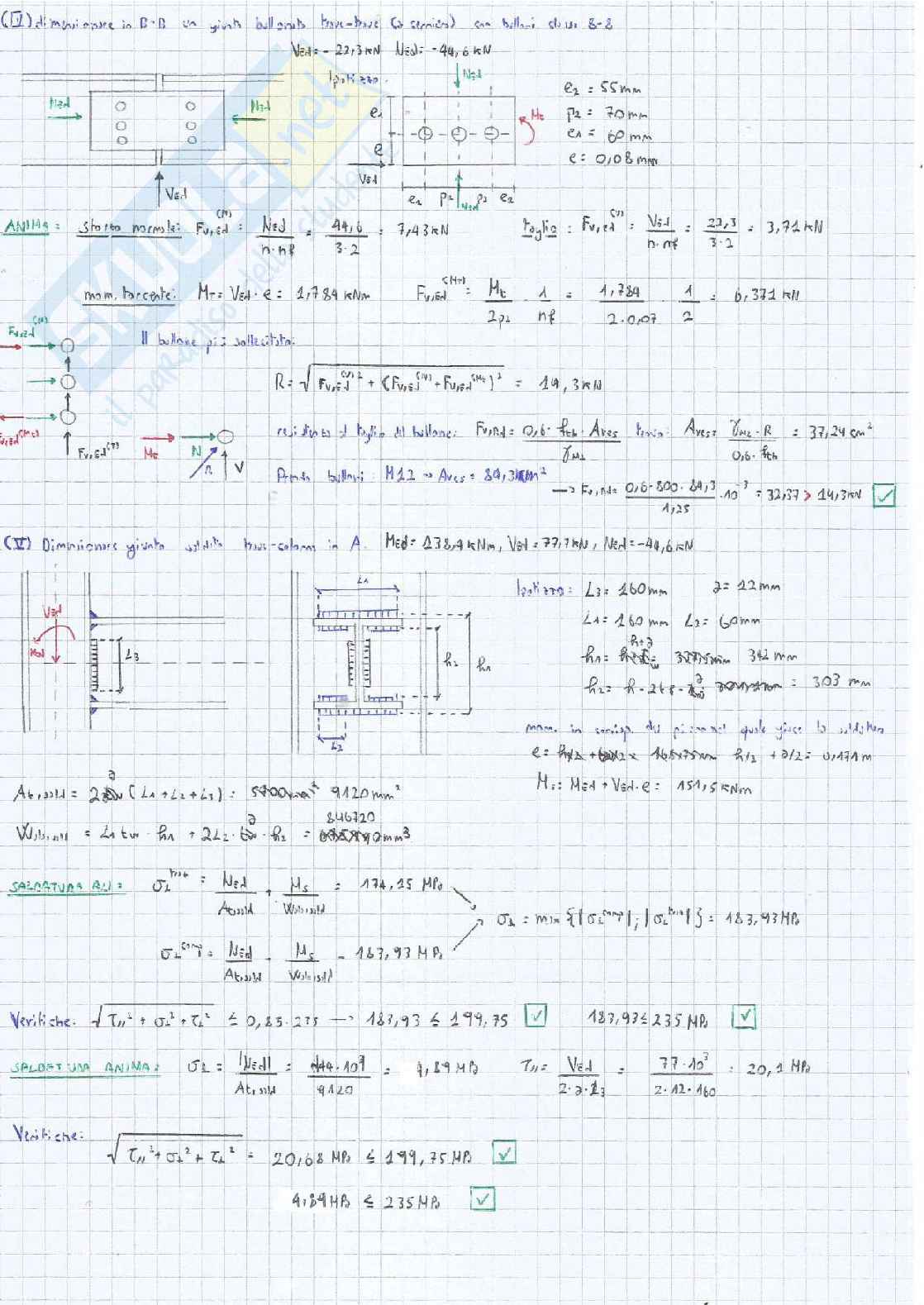Esami svolti di Tecnica delle costruzioni Pag. 21