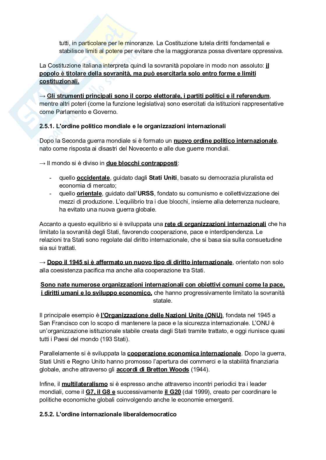 Riassunto esame Diritto Costituzionale, Prof. Faina Giorgio, libro consigliato Diritto costituzionale - Ultima edizione, Bin, Pitruzzella Pag. 6