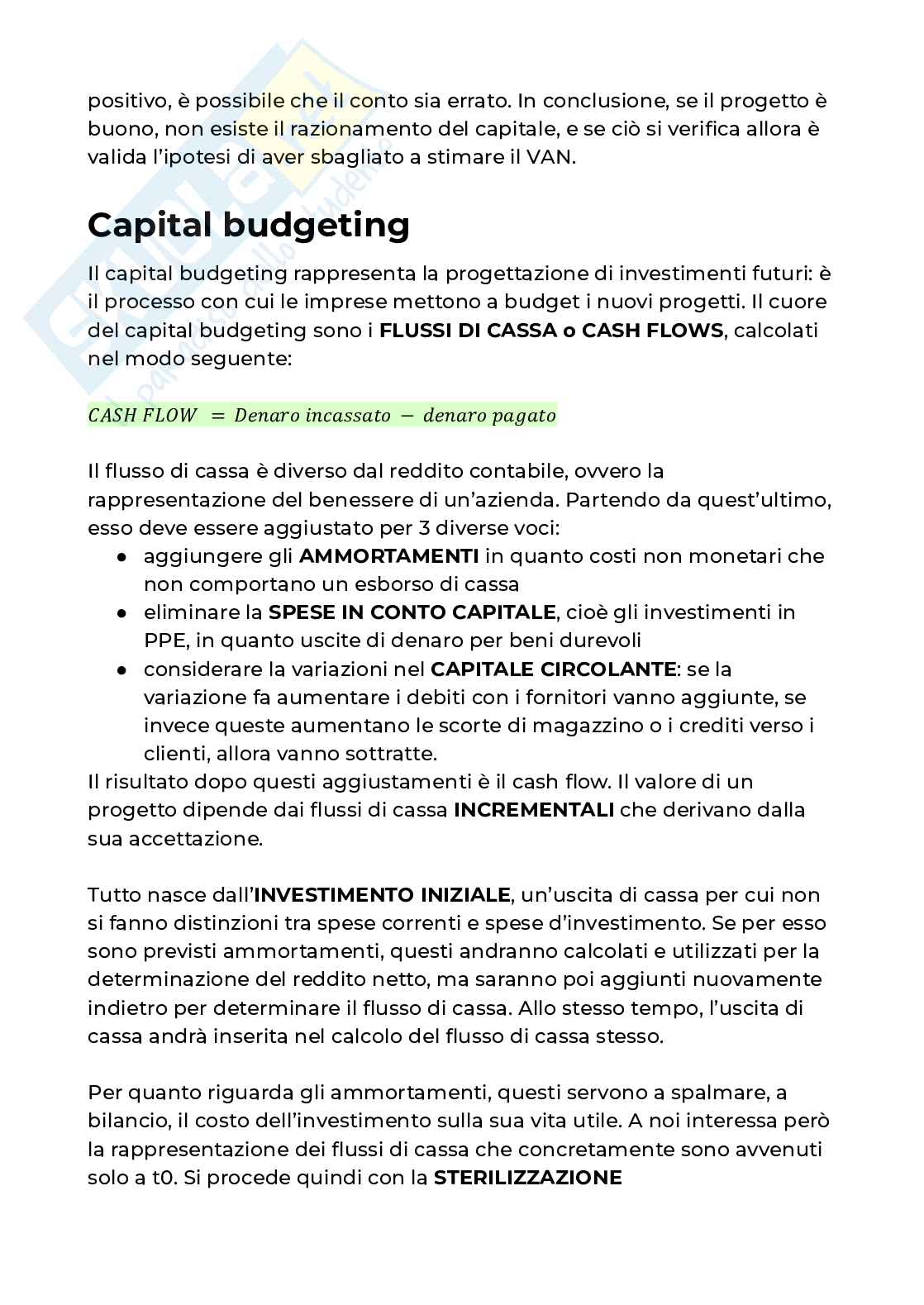 Finanza aziendale - Appunti completi (2025-2026) Pag. 16