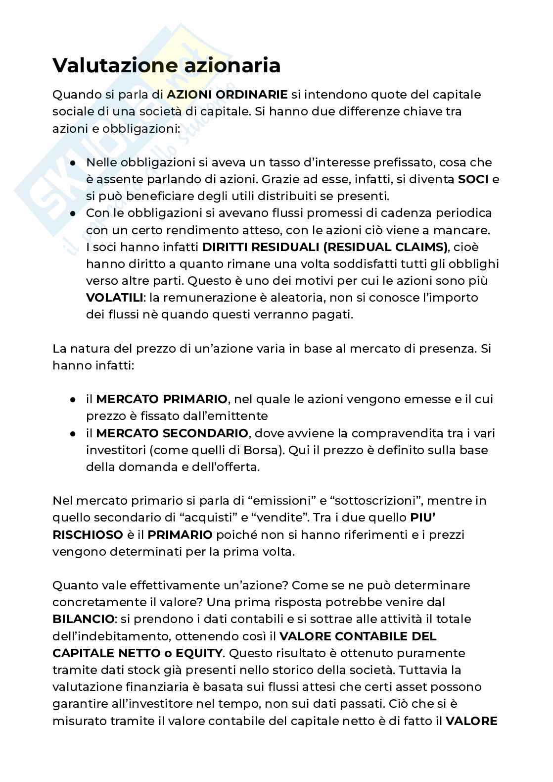 Finanza aziendale - Appunti completi (2025-2026) Pag. 31