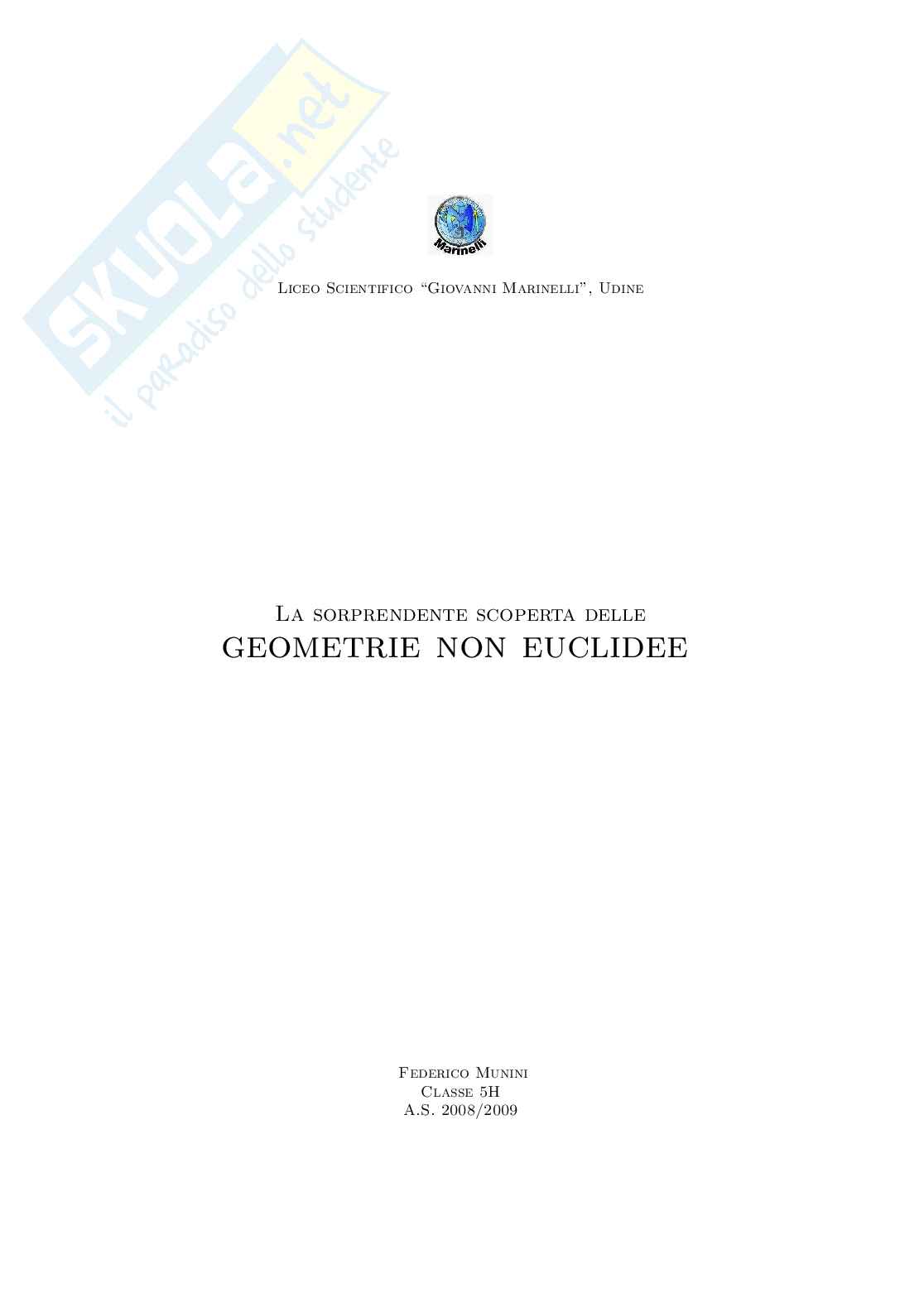 La scoperta delle geometrie non euclidee Pag. 1