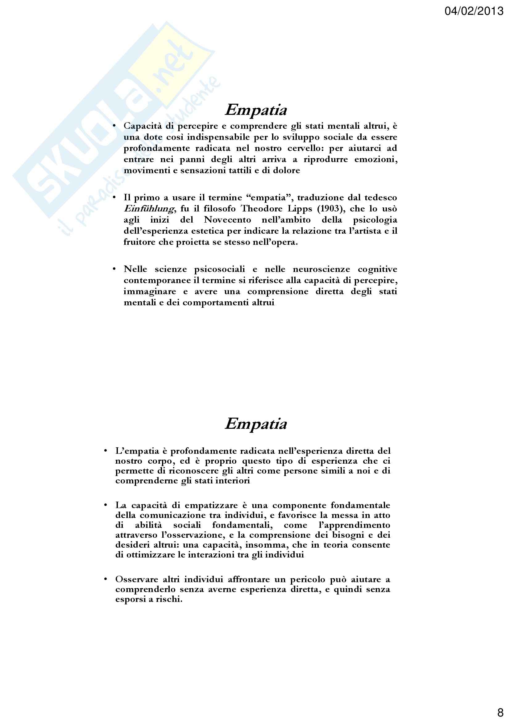 Psicologia - Empatia Pag. 1