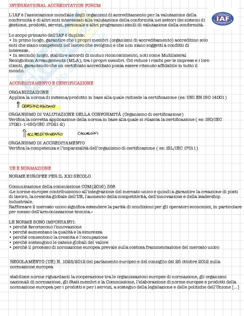 Appunti Sistemi di gestione della qualità ambientale  Pag. 16