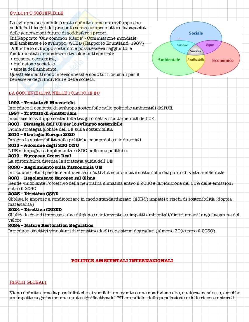 Appunti Sistemi di gestione della qualità ambientale  Pag. 2
