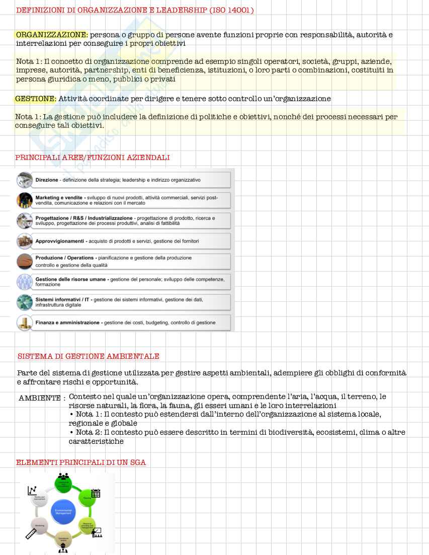 Appunti Sistemi di gestione della qualità ambientale  Pag. 21