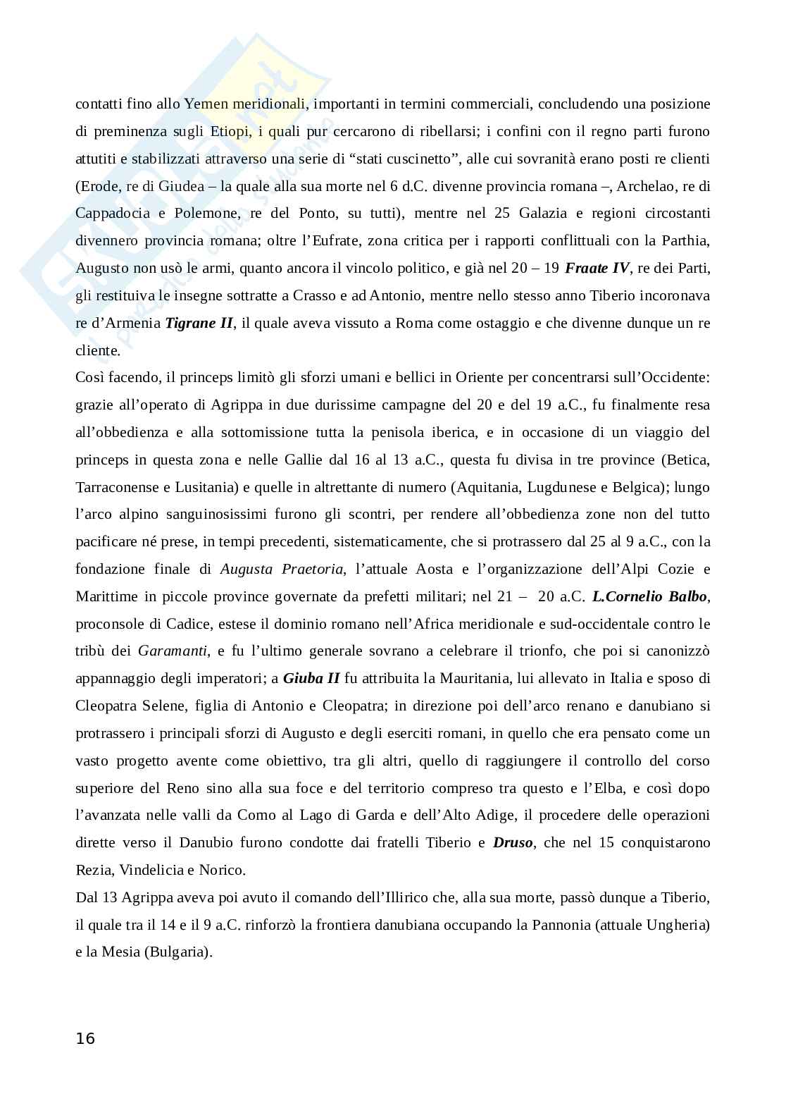 Riassunto esame Storia romana, Prof. Tantillo Ignazio, libro consigliato Storia romana, Gerace, Marcone Pag. 16