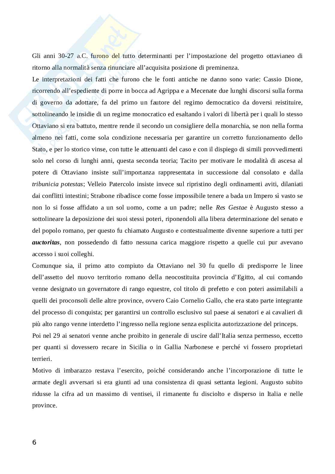 Riassunto esame Storia romana, Prof. Tantillo Ignazio, libro consigliato Storia romana, Gerace, Marcone Pag. 6