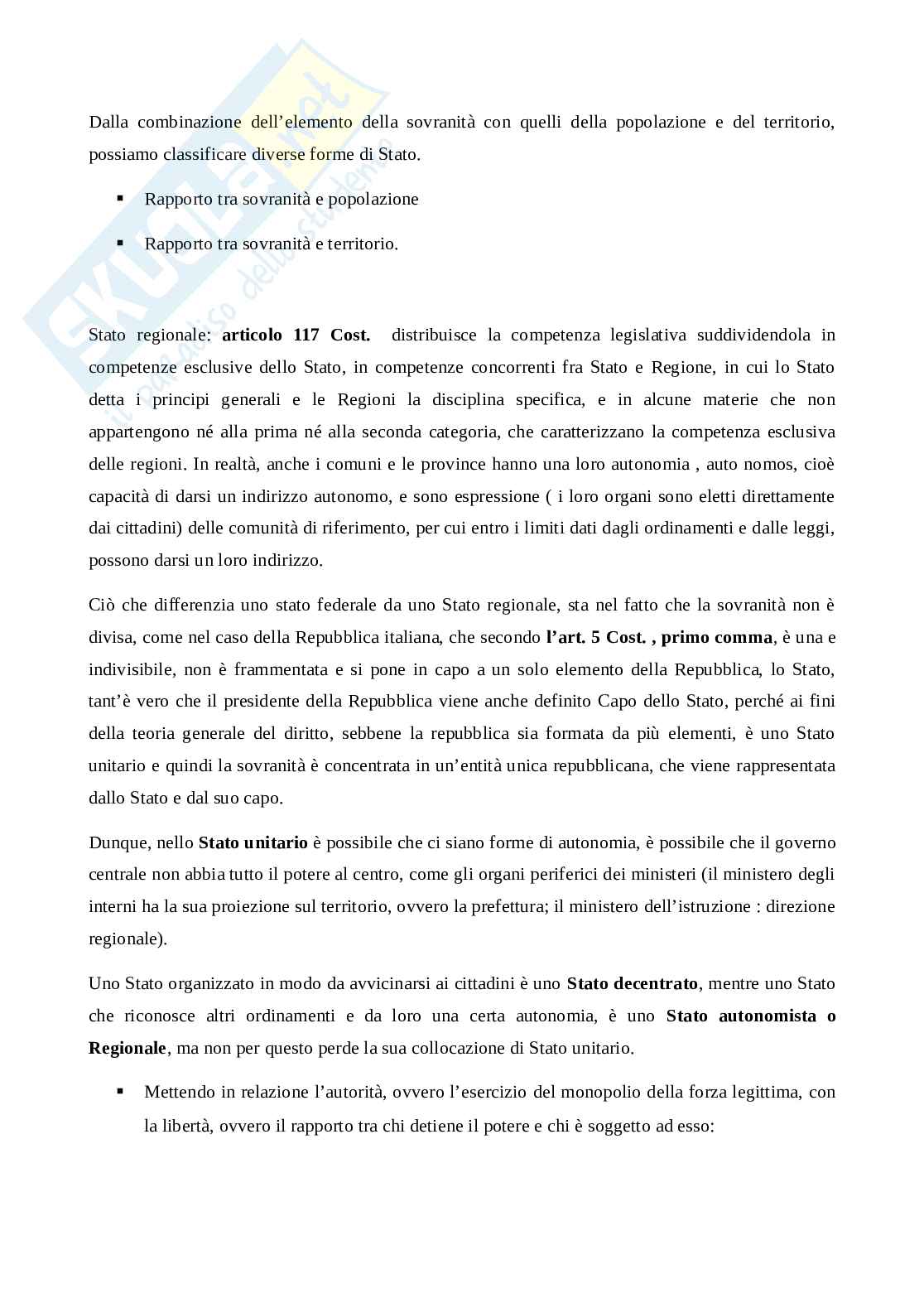 Stato e le sue forme  Pag. 2
