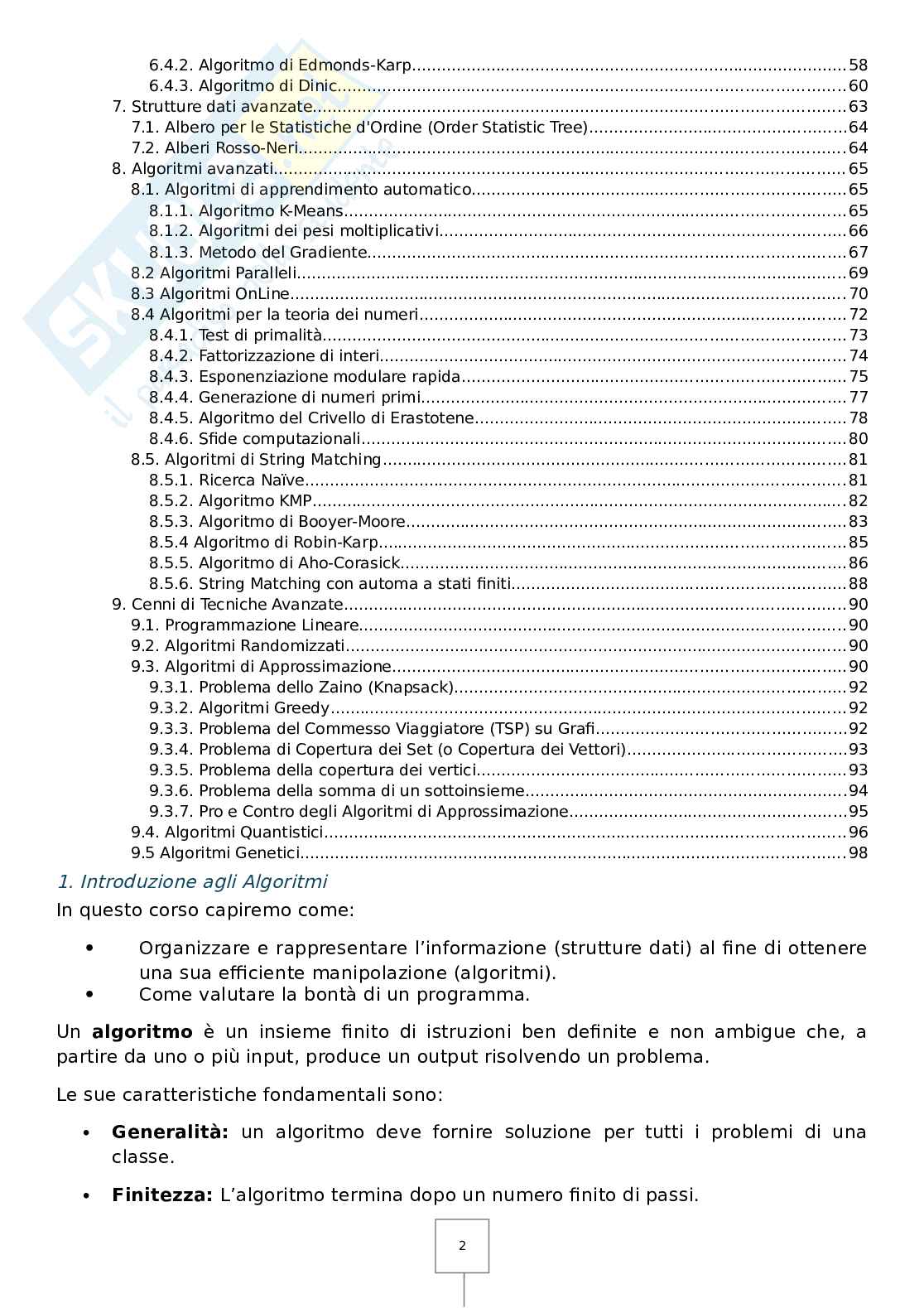 Appunti per l'esame Algoritmi e strutture dati Pag. 2