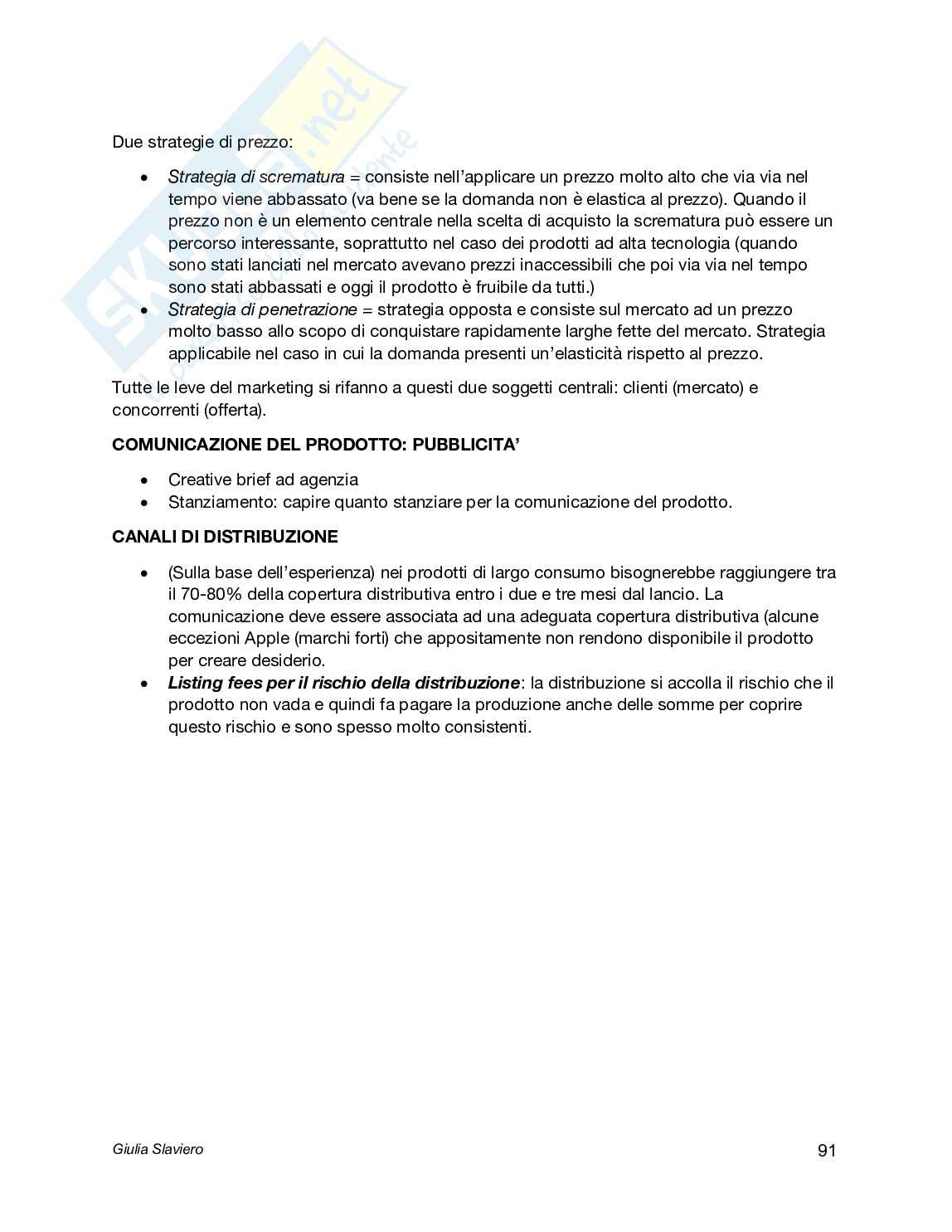 Appunti di Creatività e marketing Innovation Pag. 91