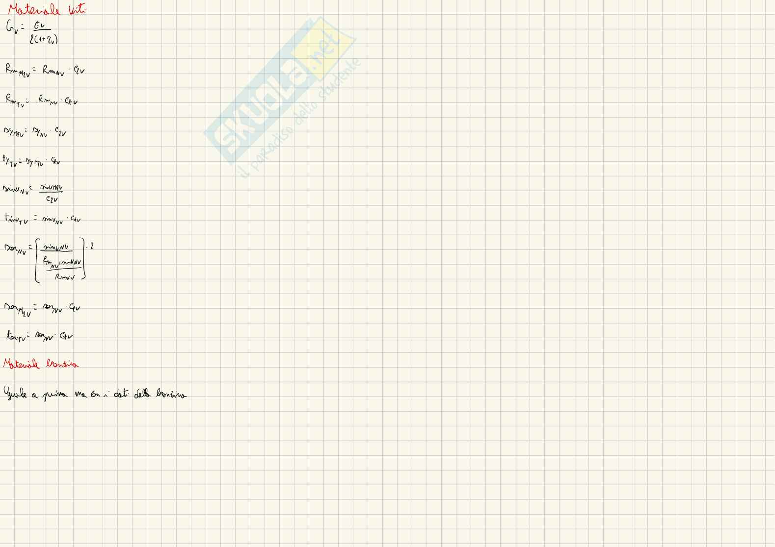 Formulario Progettazione strutturale del motore - terza parte Pag. 1