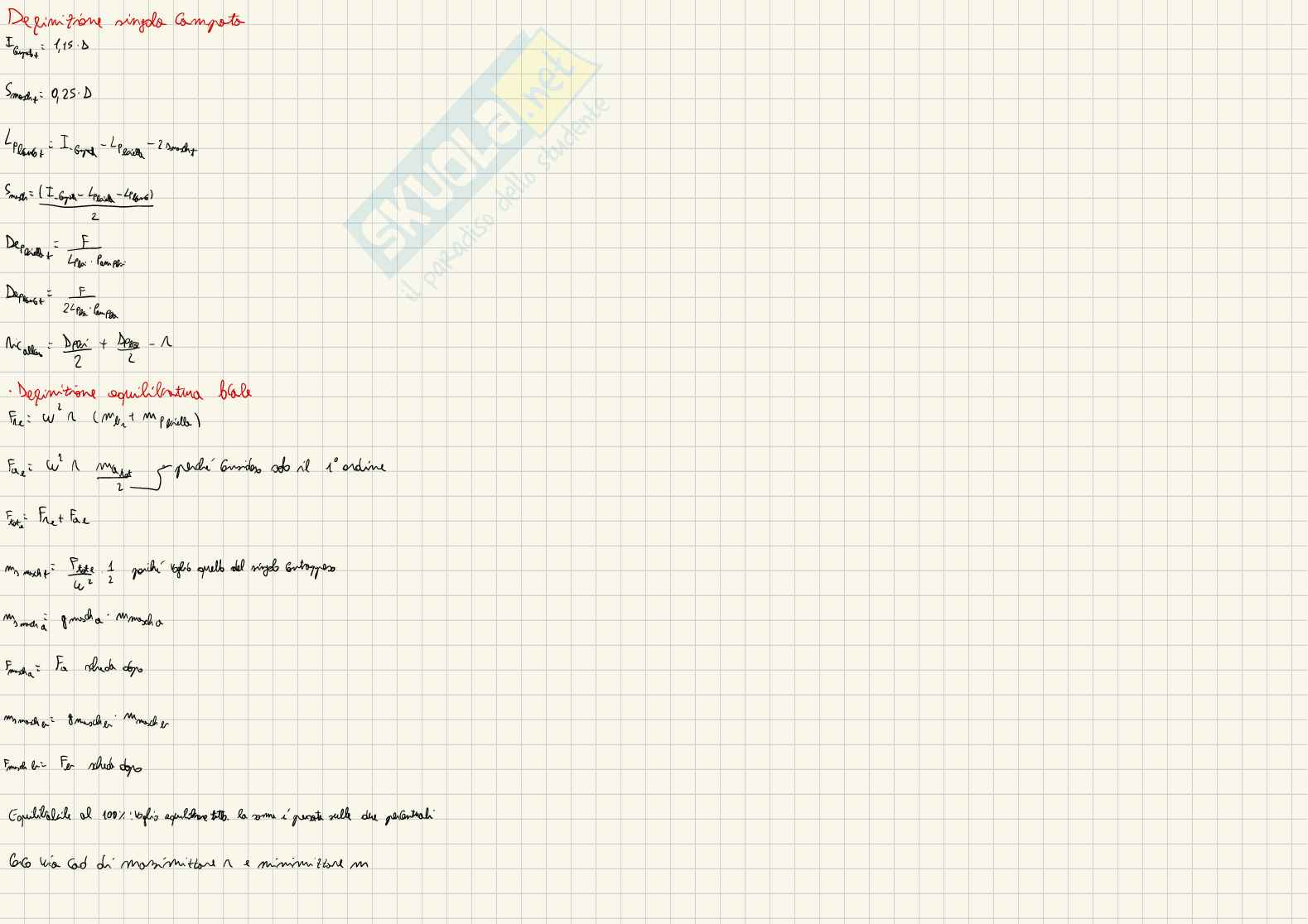 Formulario Progettazione strutturale del motore - terza parte Pag. 2