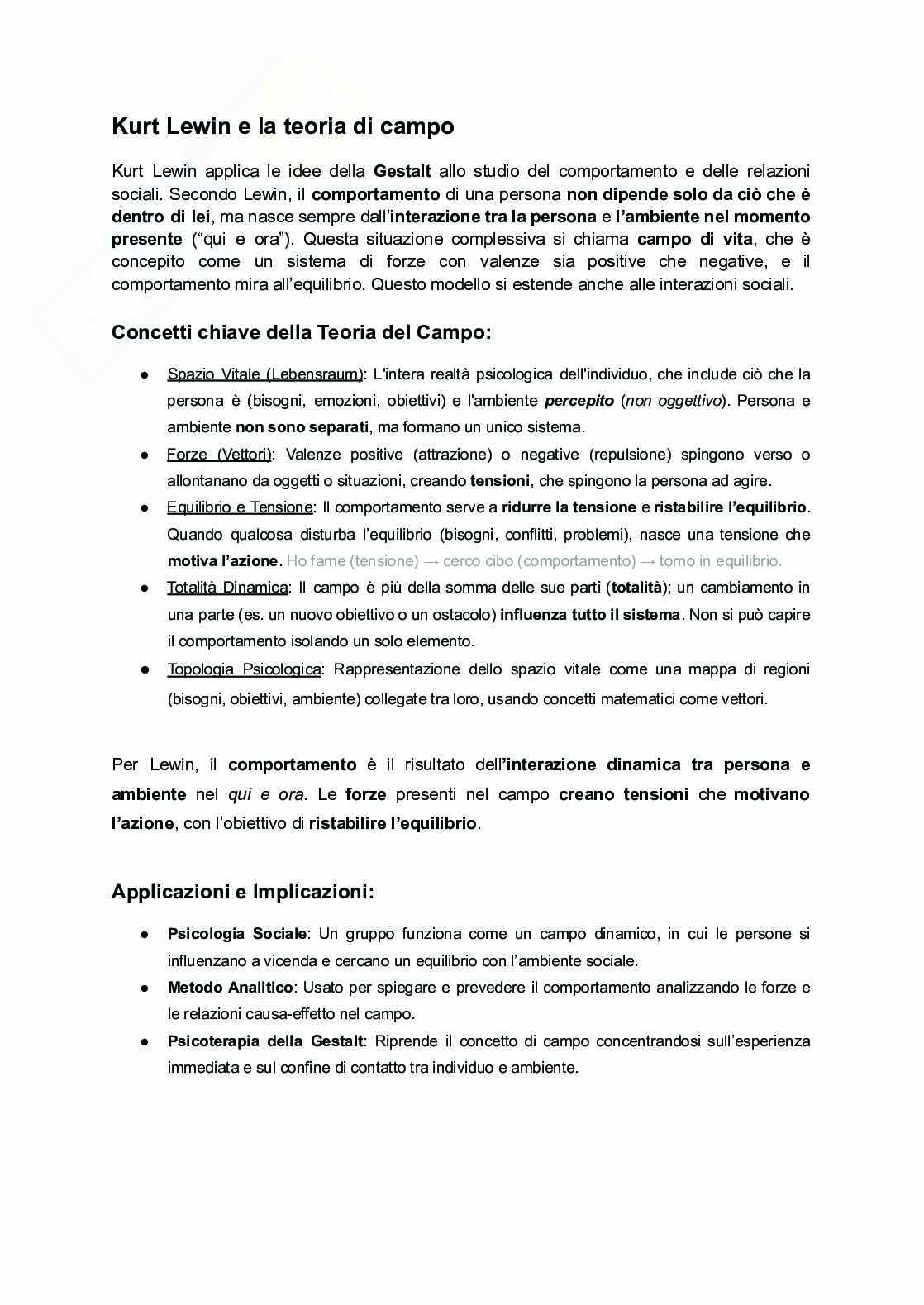Riassunto esame Psicologia generale, Prof. De Bartolo Paola, libro consigliato Psicologia generale, Feldman Pag. 11