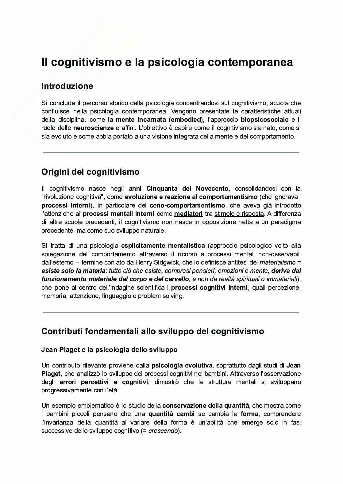 Riassunto esame Psicologia generale, Prof. De Bartolo Paola, libro consigliato Psicologia generale, Feldman Pag. 16