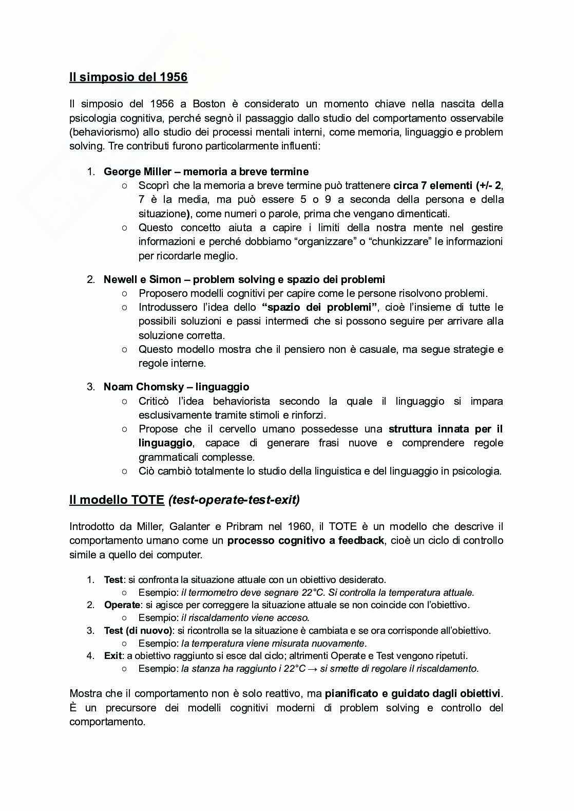 Riassunto esame Psicologia generale, Prof. De Bartolo Paola, libro consigliato Psicologia generale, Feldman Pag. 21