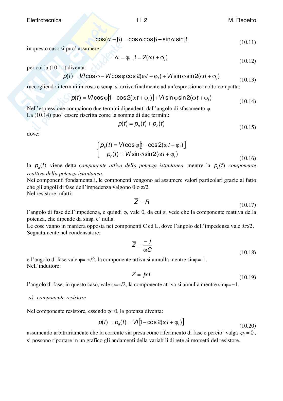 Appunti del corso di Elettrotecnica Pag. 86