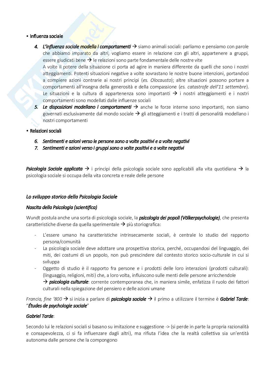 Appunti di Psicologia sociale Pag. 2