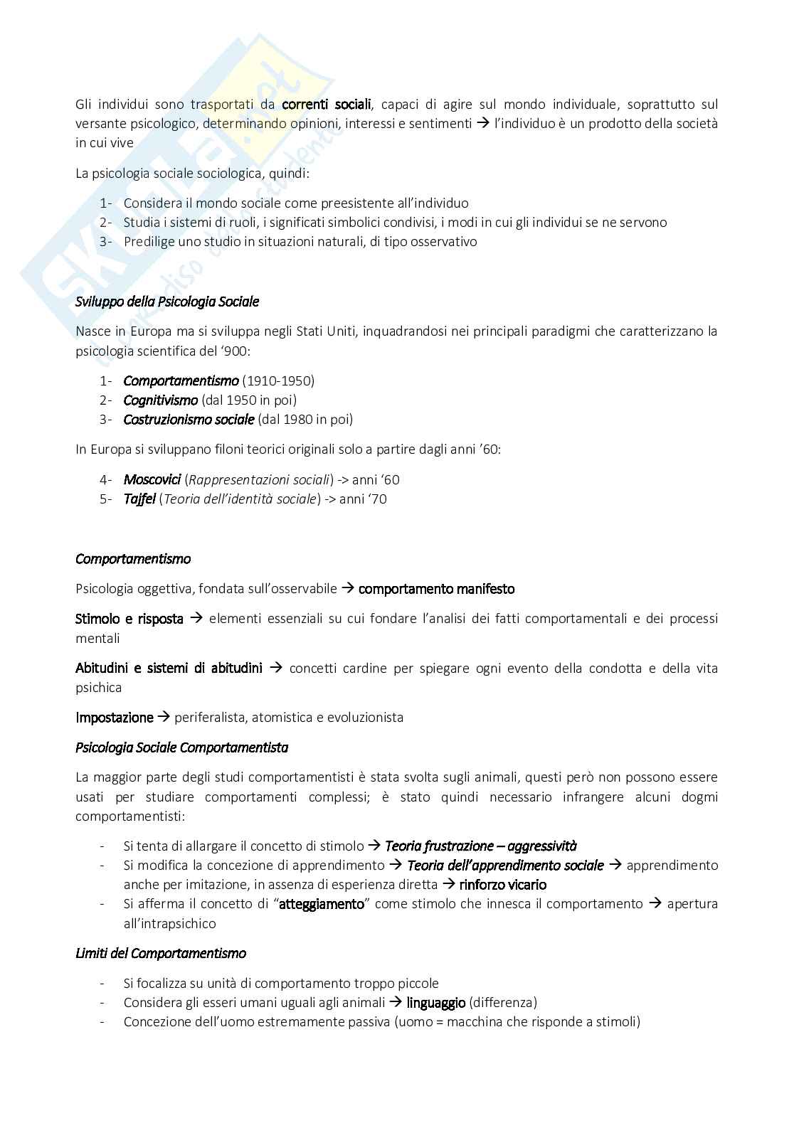 Appunti di Psicologia sociale Pag. 6
