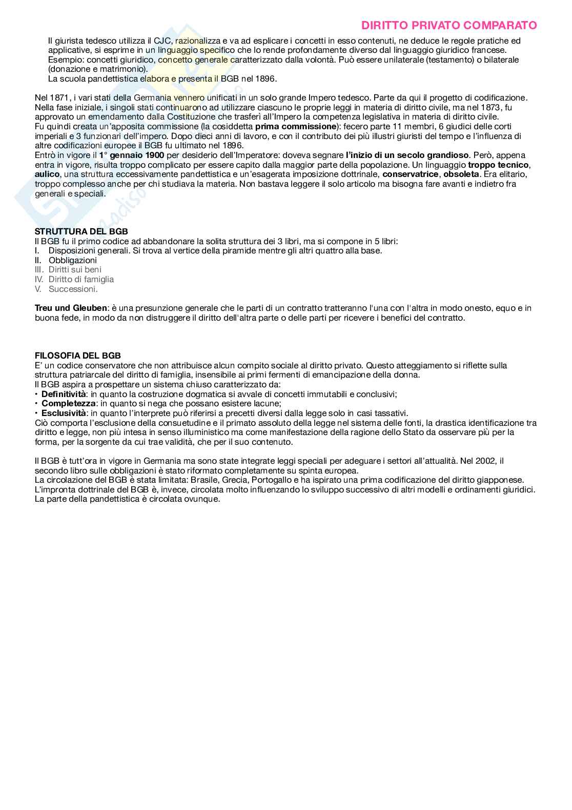 Appunti da frequentante diritto privato comparato Pag. 11