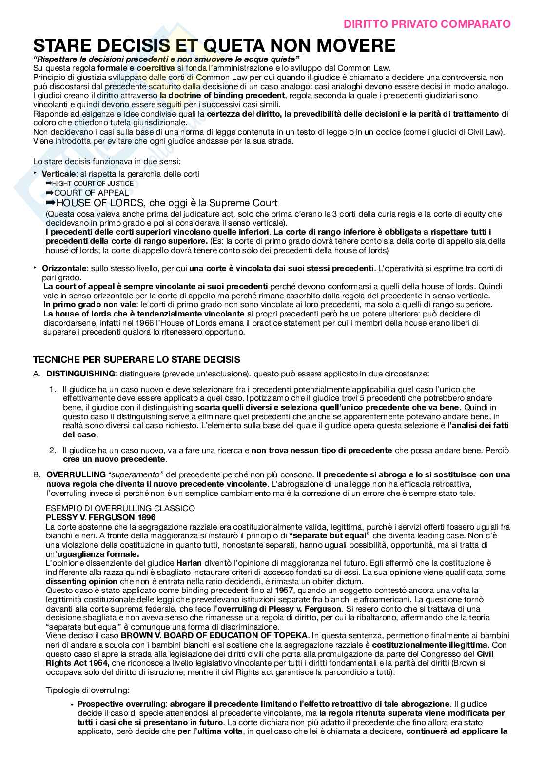 Appunti da frequentante diritto privato comparato Pag. 21