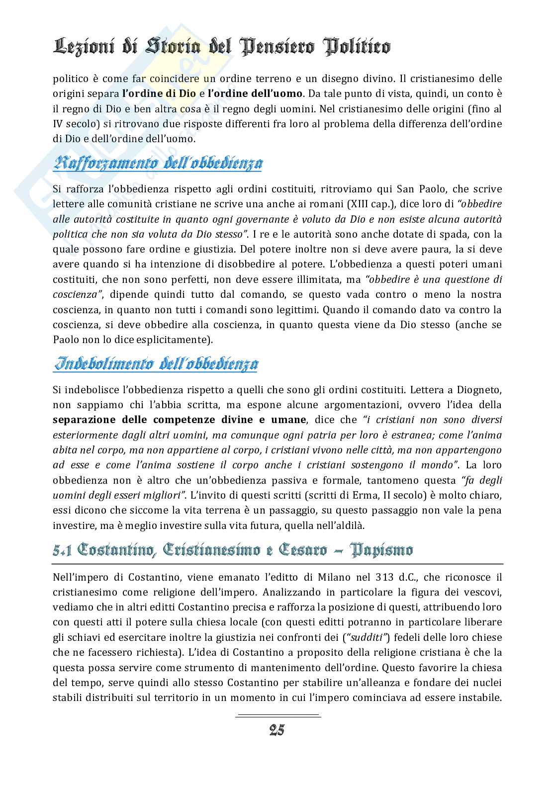 Appunti del corso di Storia del pensiero politico Pag. 26