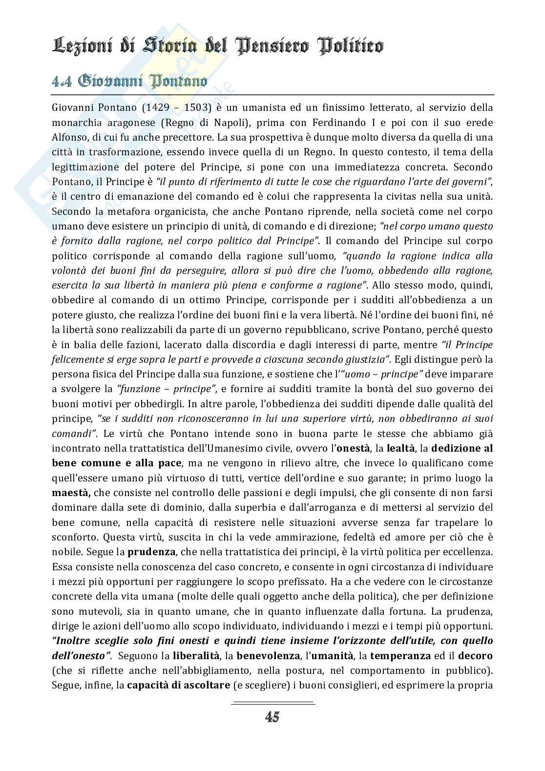 Appunti del corso di Storia del pensiero politico Pag. 46