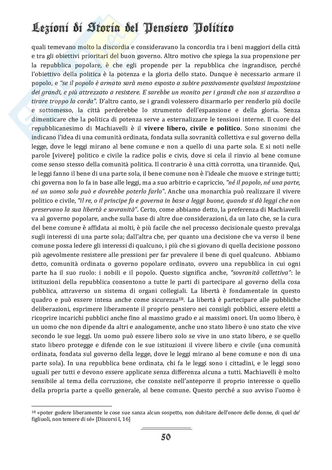 Appunti del corso di Storia del pensiero politico Pag. 51