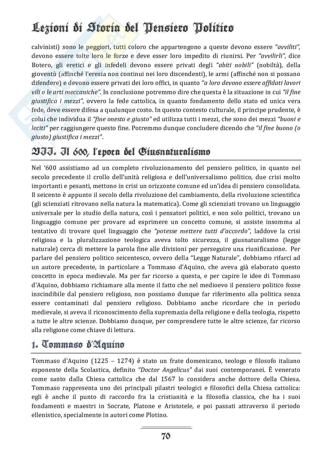 Appunti del corso di Storia del pensiero politico Pag. 71