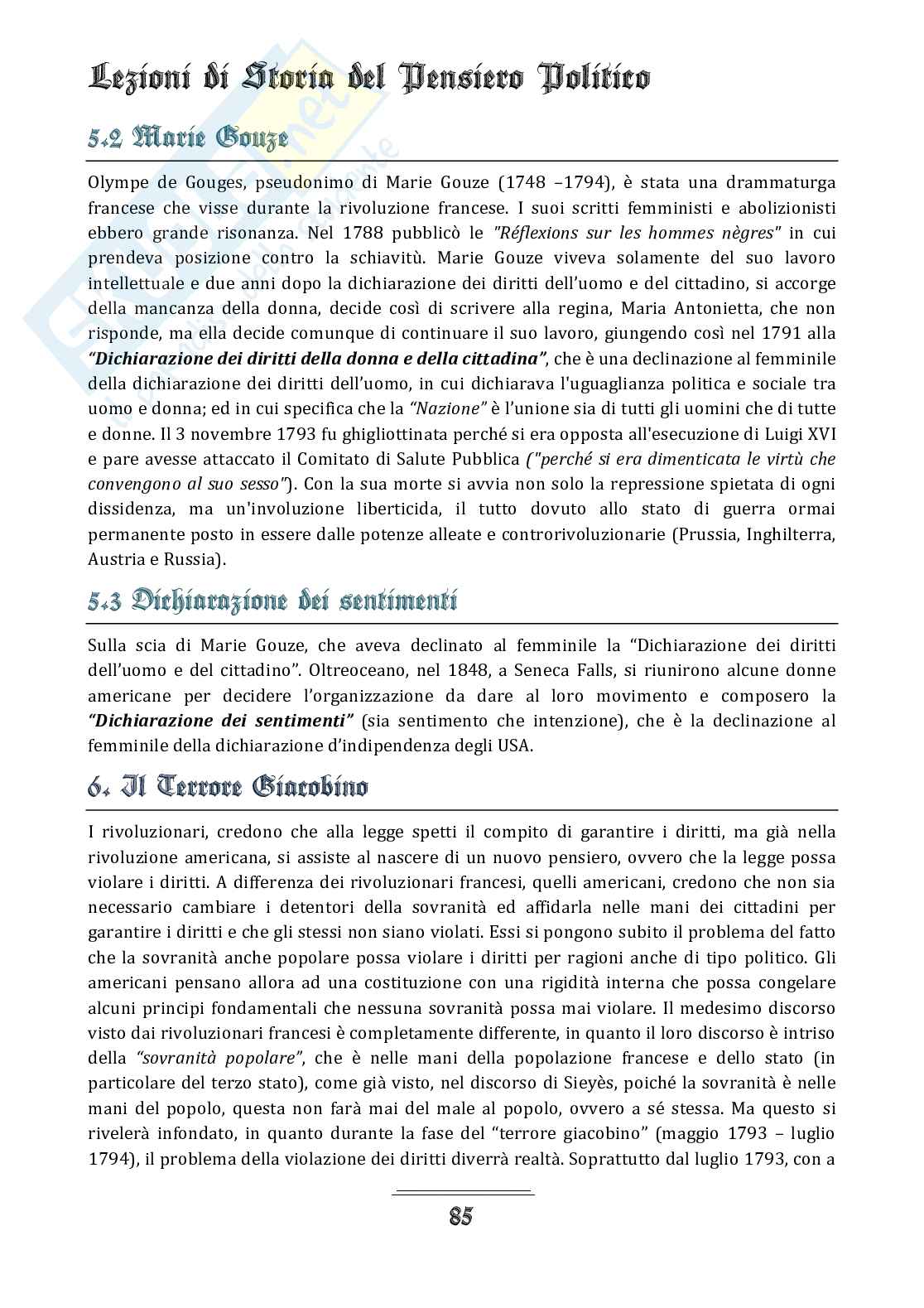 Appunti del corso di Storia del pensiero politico Pag. 86