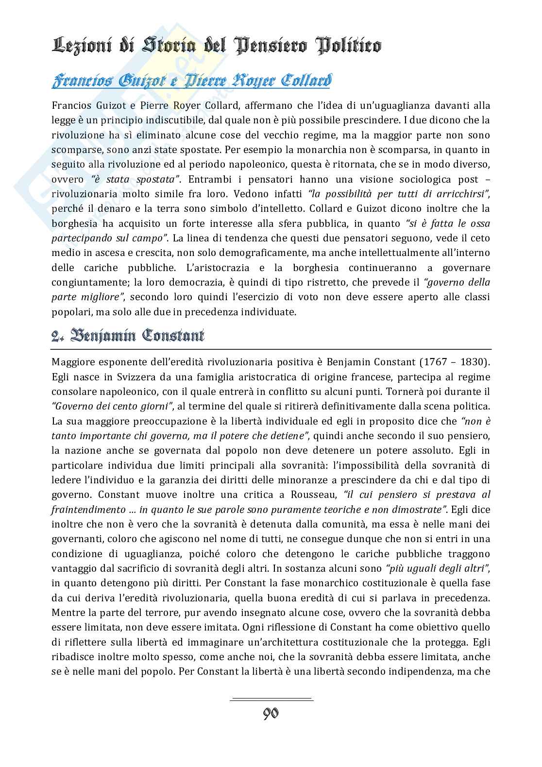 Appunti del corso di Storia del pensiero politico Pag. 91