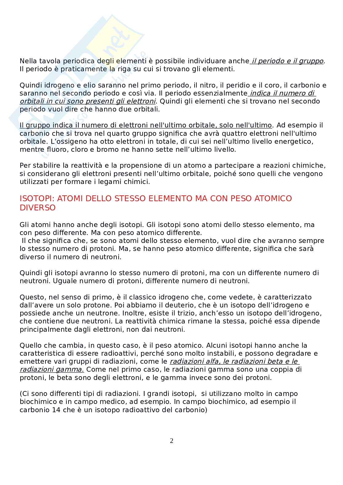 Biochimica - Parte 1  Pag. 2