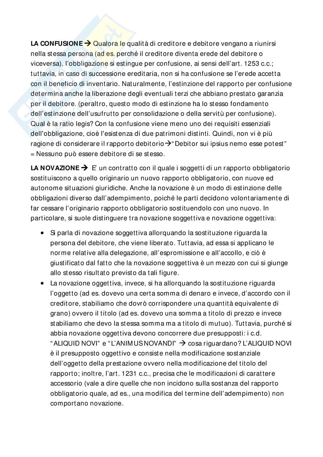 Riassunto esame Diritto privato, Prof. Salito Gelsomina, libro consigliato Manuale di diritto privato , Torrente  Pag. 11
