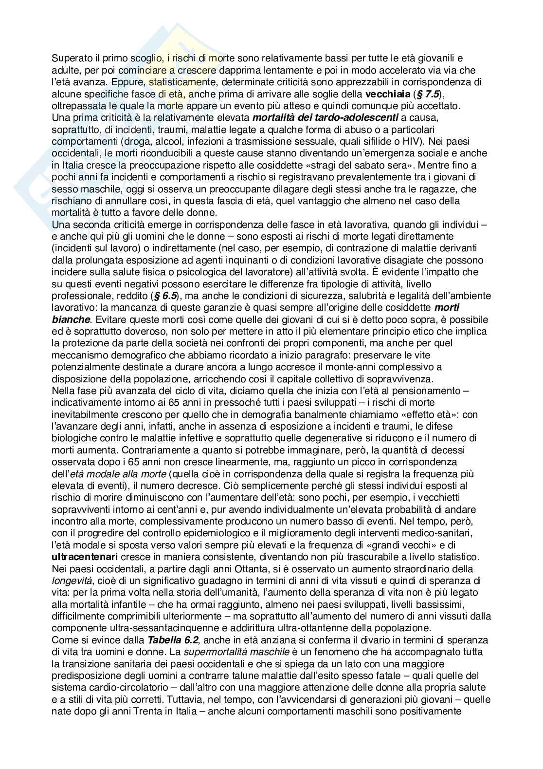 Riassunto esame Demografia, prof Rosina, libro consigliato Demografia, Rosina Pag. 31