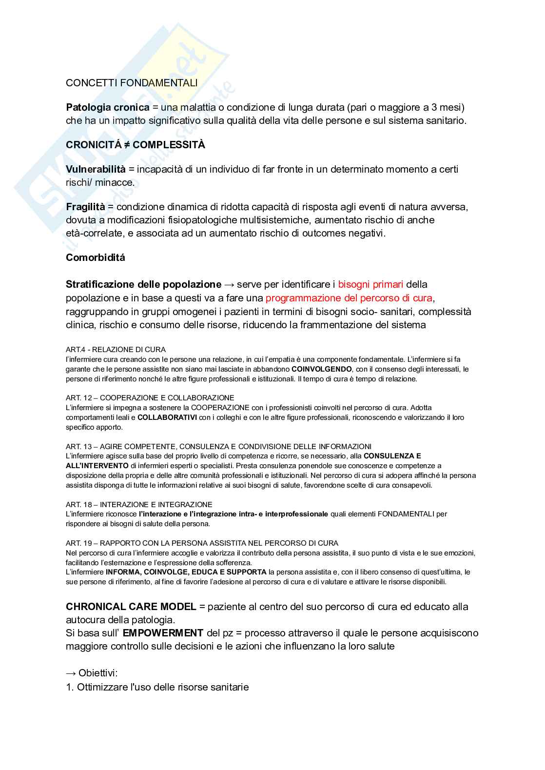 Cronicità e continuità delle cure Pag. 1