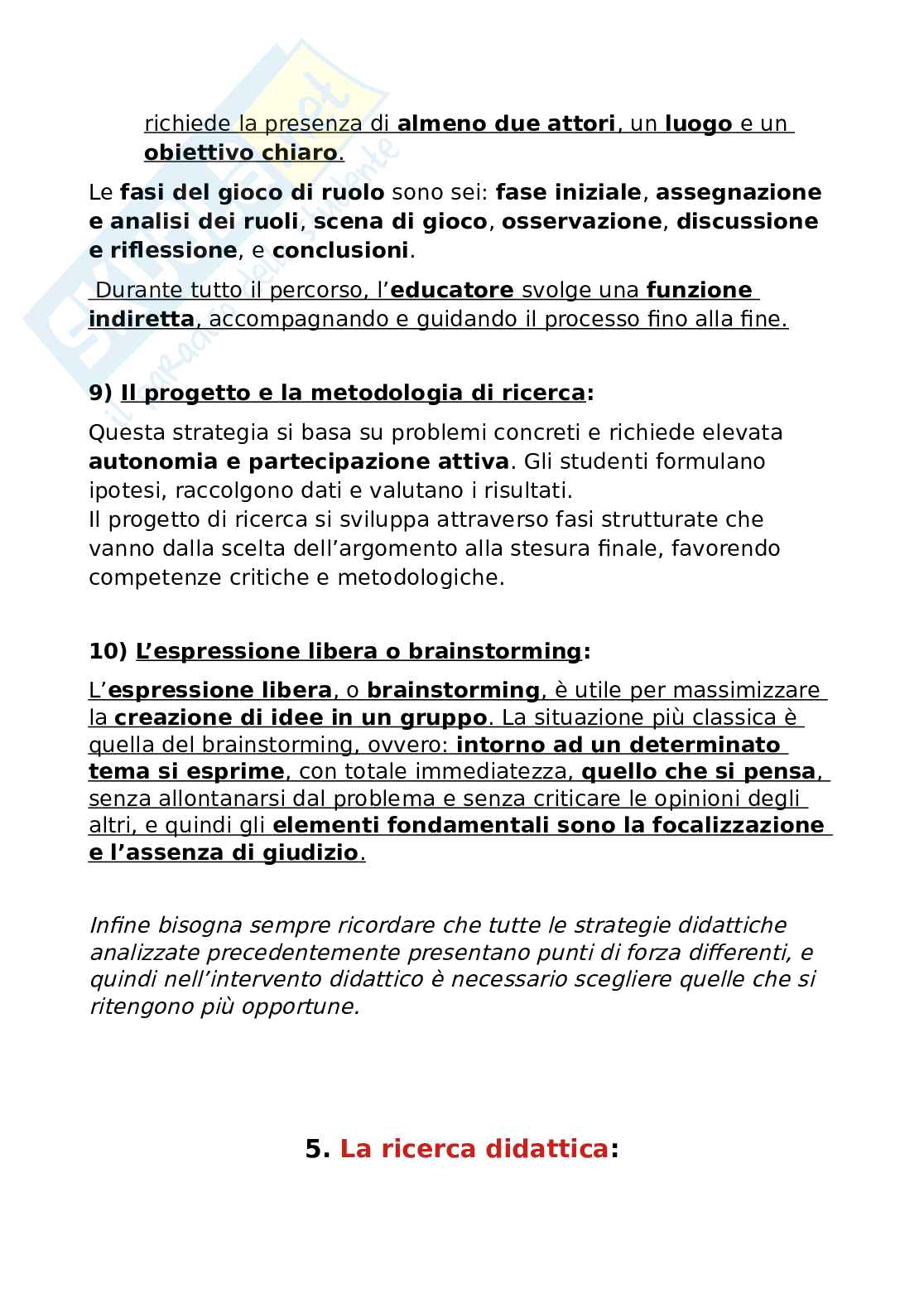 Progettazione didattica e didattica speciale Pag. 11