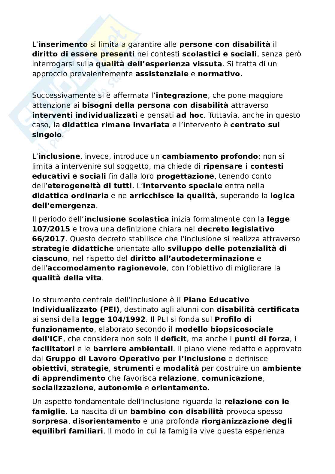 Progettazione didattica e didattica speciale Pag. 46