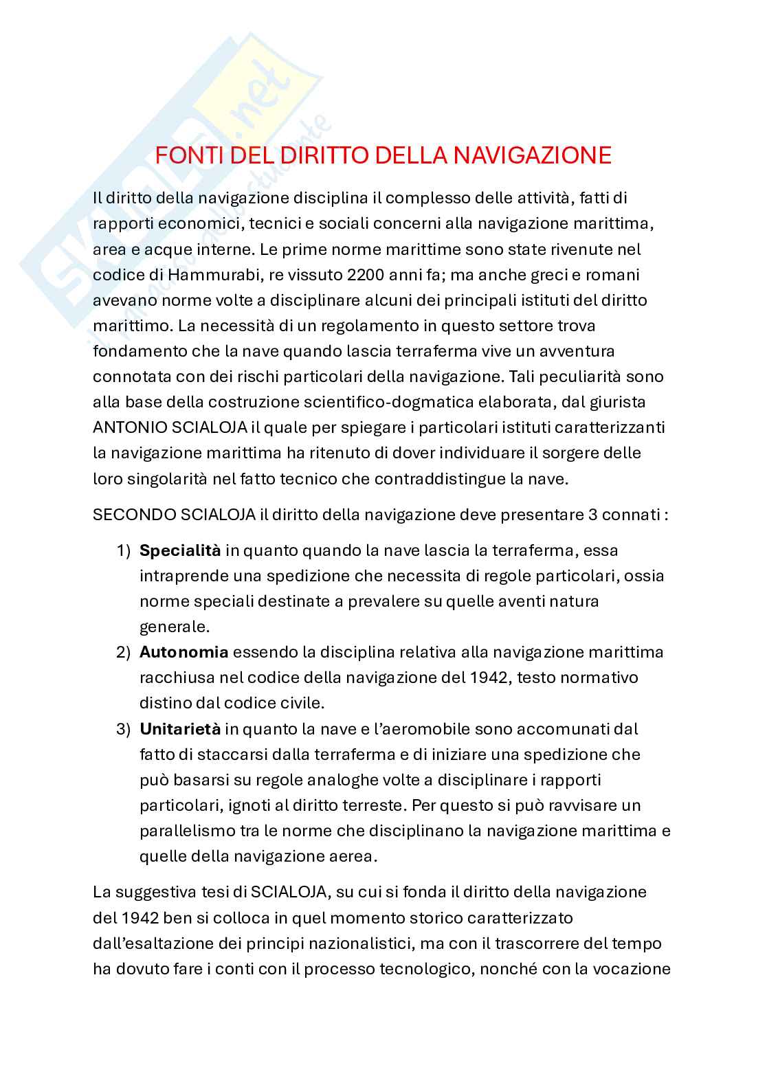 Appunti esame Diritto della navigazione Pag. 2