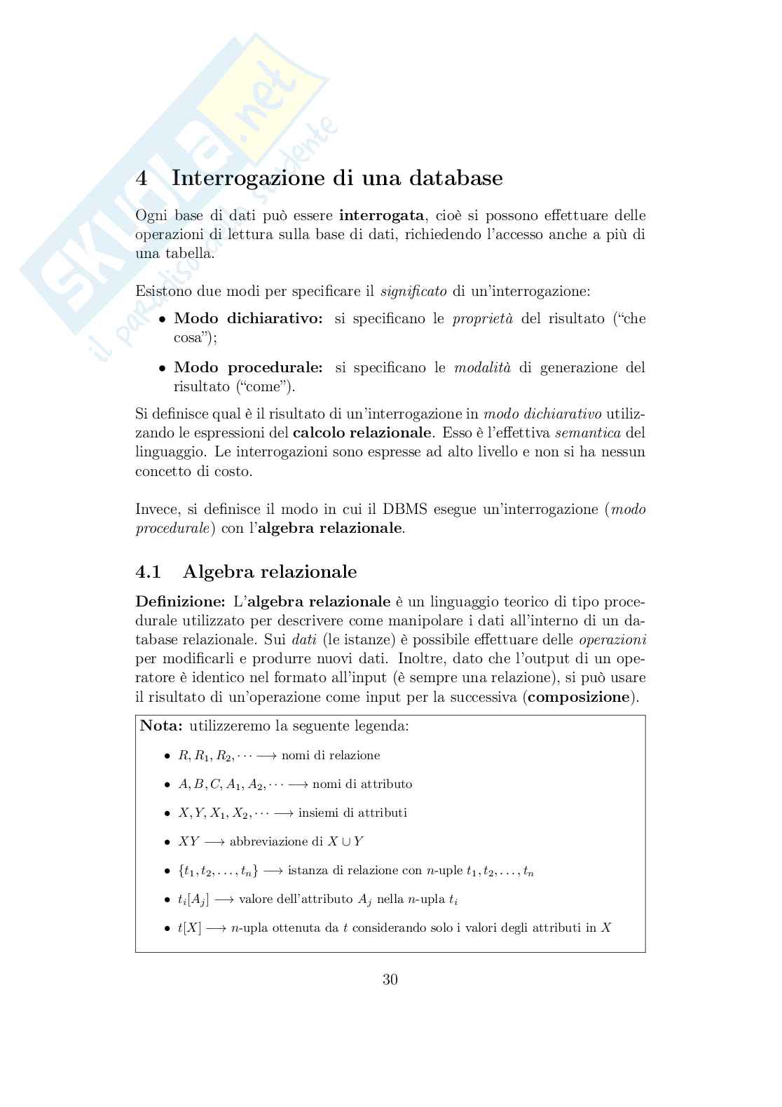 Appunti di Basi di dati Pag. 31