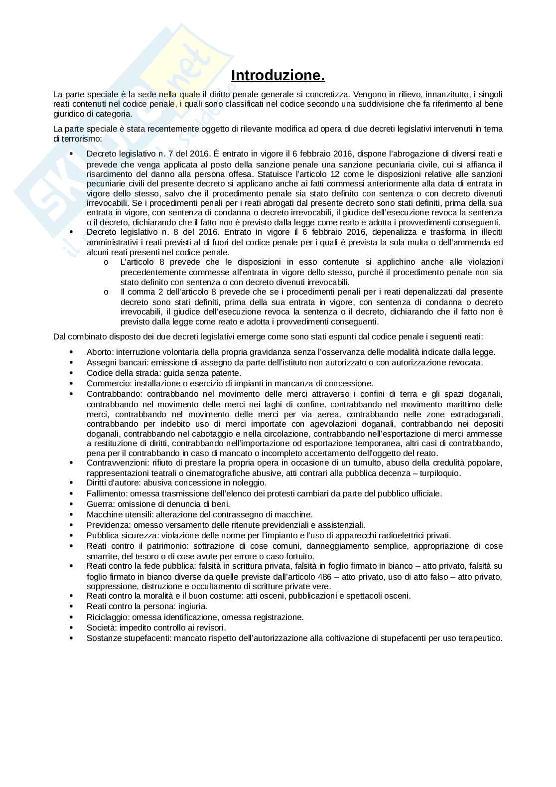 Parte speciale Pag. 1