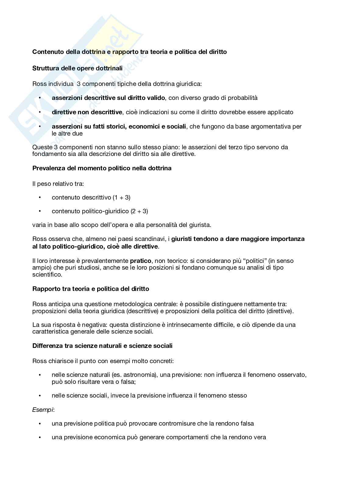 Riassunto esame Filosofia del Diritto, Prof. Re Lucia, libro consigliato Diritto e giustizia, Ross Pag. 16