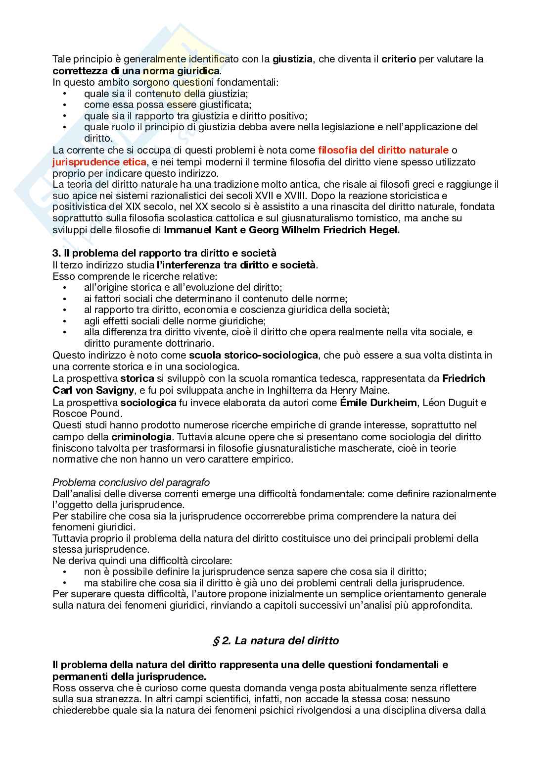 Riassunto esame Filosofia del Diritto, Prof. Re Lucia, libro consigliato Diritto e giustizia, Ross Pag. 2