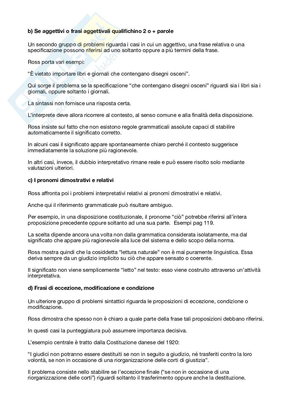 Riassunto esame Filosofia del Diritto, Prof. Re Lucia, libro consigliato Diritto e giustizia, Ross Pag. 51