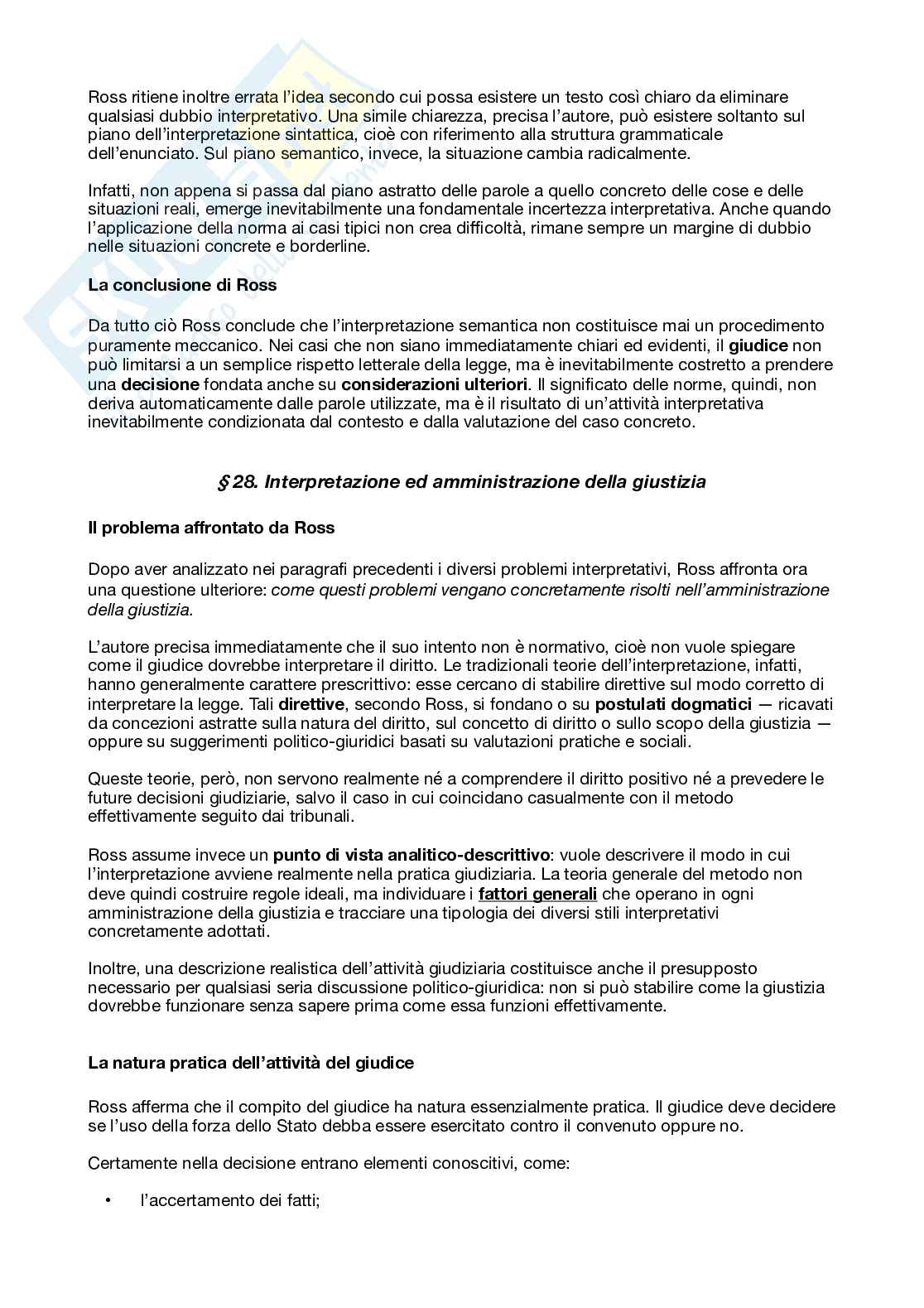 Riassunto esame Filosofia del Diritto, Prof. Re Lucia, libro consigliato Diritto e giustizia, Ross Pag. 56