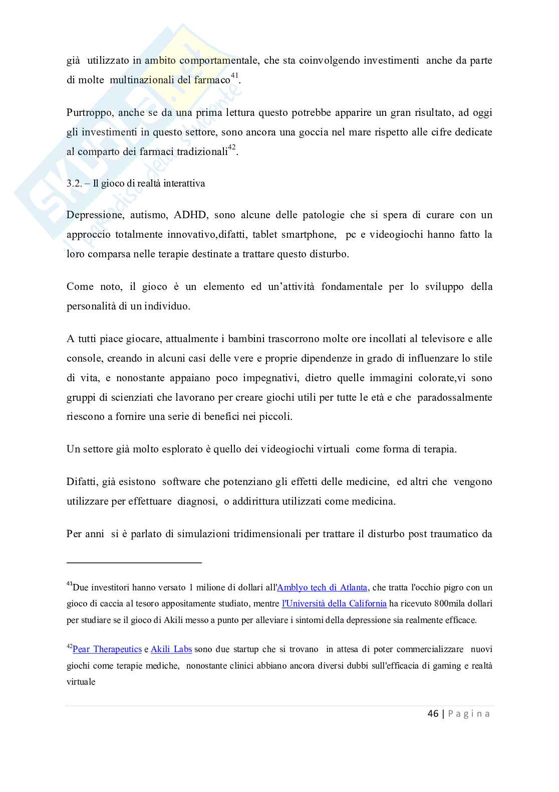 Tesi - Disturbi del deficit dell'attenzione e dell'iperattività ADHD Pag. 46