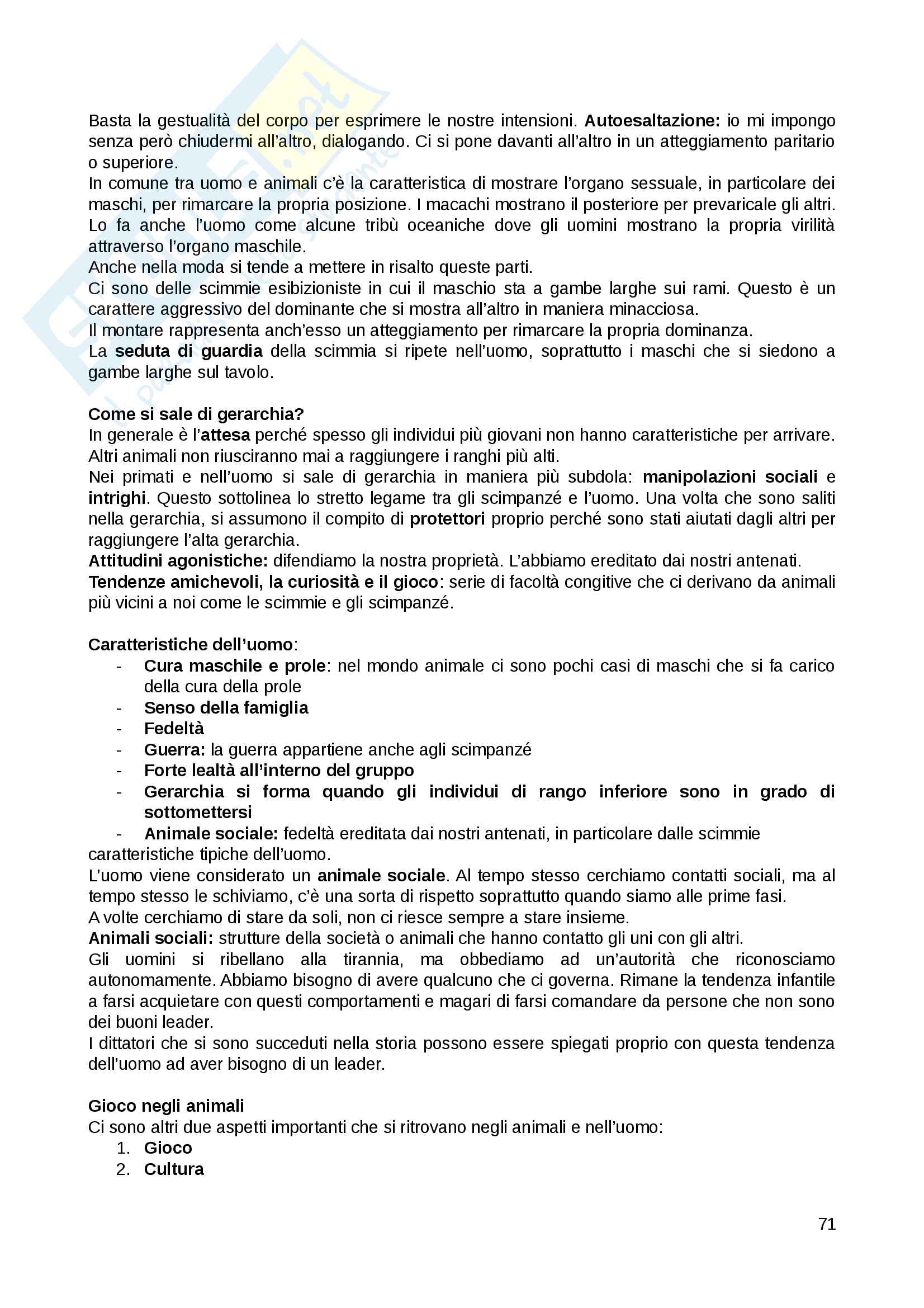 Biologia ed Etologia lezioni Pag. 71