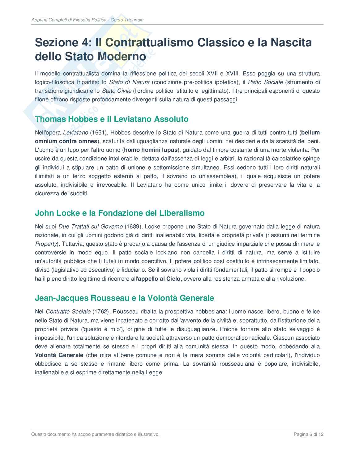 Filosofia politica Pag. 6